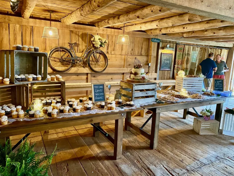 dessert table old carter barn